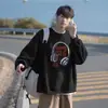2026 Nueva Sudadera con Capucha de Cuello Redondo para Primavera y Otoño Marca Americana de Moda Ins Estampado Holgada Casual Top Moda Masculina