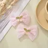Estilo Coreano Tela Laço Semi-acabado Fofo Criativo DIY Acessórios Doce Princesa Headwear Acessórios para Vestuário