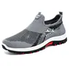 Comercio Exterior Zapatos de Hombre de Punto Grande Talla Grande Transfronterizo Temu Etiqueta Personalizada Zapatos Casuales Tiburón Suela Suave Malla Transpirable Zapatos Deportivos Zapatos Individuales