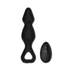 Tapón anal de silicona con vibración de 10 frecuencias para hombres y mujeres. Juguete sexual tapón anal vibrador con control remoto inalámbrico
