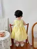 Falda de Niña Verano Algodón Puro Vestido Princesa 2025 Nuevo Estilo Vestido Chaleco para Niña Bebé Vestido Elegante para Bebé