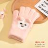 Guantes para Niños de 5 a 10 Años para Niños Medianos y Grandes Otoño e Invierno Cálidos Cinco Dedos Dedos Lindo Dibujo Animado Bebé Moderno para Niños y Niñas