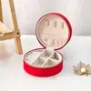 Caja de Embalaje para Joyería con Cremallera de Terciopelo Transfronteriza Caja de Almacenamiento de Joyería de Terciopelo Caja para Pendientes, Collares, Anillos