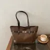Bolso de Mujer Texturizado de Moda Gran Capacidad 2026 Nuevo Estilo Moderno de Moda Bolso de Hombro Único Bolso Tote Retro Simple para Llevar en la Mano para el Trabajo