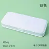 Caja de Papelería Multifuncional Simple, Estuche de Plástico Macarrón, Caja de Almacenamiento con Tapa abatible, Caja para Bolígrafos, Caja de Regalo, Pequeño Regalo de Negocios