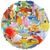 50 Pegatinas de Peces Dorados Doble Transparencia, Pegatinas Transparentes Pintadas DIY para Cuadernos, Teléfonos Móviles, Decoración de Maletas, Pegatinas Impermeables