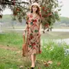 Vestido de algodão e seda de alta qualidade para mulheres de meia-idade e idosas, novo vestido longo de verão para mães de meia-idade, elegante camisola para mulheres, adequado para usar no verão