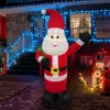 En Stock Navideño Inflable Bolsa de Regalo Mochila Papá Noel Luz LED Decoración Adorno Papá Noel Modelo Inflable