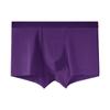 Ropa interior de algodón puro para hombre, bóxer de color sólido para jóvenes a la moda, transpirable, cómodo, de tiro medio, pantalones cortos bóxer para hombre