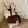 Bolso Grande de Mujer con Acabado de Alta Gama, Textura Vintage, Bolso de Hombro Sencillo, Elegante Bolso de Axila, Bolso de Viaje Moderno y Versátil