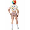 Comércio exterior novo traje de palhaço masculino adulto para Halloween baile de máscaras cosplay traje de palhaço de circo