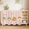 Cortina Cubierta Irregular para Gabinete de Cocina, Cortina a Prueba de Polvo para Gabinete Abierto, Cortina Cubierta para Zapatero y Gabinete Varios