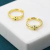 Pendientes de Animal con Forma de Ouroboros para Mujer, Pendientes de Diseño Modernos y Únicos en Oro de 14 Quilates con un Estilo Elegante