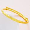 Pulseira de ouro do Vietnã feminina que não desbota por muito tempo céu estrelado push-pull latão real imitação de ouro pulseira joias atacado