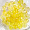 Piedra Natural Cristal Redondas Sueltas Color Caramelo Pulsera DIY Collar Cadena de Teléfono Joyería Perlas con Agujero Recto