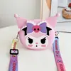 Cartera de Monedas Nueva Kuromi Transfronteriza Bolsa de Silicona de Dibujos Animados Bolsa para Niños Fabricante Directo Bolsas para Niñas Accesorios Bolso de Hombro