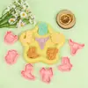Formas de Biscoito Série Cowboy, Tipo Pressionar 3D Realista, Formatos de Bota e Chapéu, Ferramentas de Confeitaria DIY