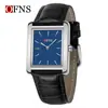 Ofns Exquisito Reloj de Moda Retro Amazon Simple Dos Manecillas Resistente al Agua Cuarzo Lujo Accesible Cuadrado Correa Reloj de Mujer