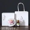 Caixa de Presente Aromaterapia Flor de Cerâmica Difusor Flor de Peônia Espremida à Mão Tendência Nacional Ornamentos Culturais e Criativos Presente para Clientes