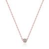 Colgante de Plata de Ley 925 1 Quilate Moissanita Collar Moda de Mujer Pequeña Burbuja Geométrico Nuevo Colgante de Plata Cadena Clavícula