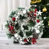 Decorações de Natal Guirlanda Coroa Exibição de Janela Pendurado na Porta Cipó Arranjo de Local Coroa de Natal Atacado