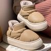 Novas Pantufas de Algodão 2025 para Mulheres no Inverno, Cano Alto Antiderrapantes Confortáveis com Solado Grosso, Botas de Neve Externas com Sapatos de Algodão Aveludado