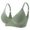 Ropa interior de soporte suave transfronteriza color liso alta calidad brillante fruta simple congelado cómodo sexy cubierta de sujetador para mujer