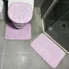 Dropshipping Transfronterizo Terciopelo de Coral Grabado Piedrecitas Piedra Pequeña Felpudos de Puerta Baño Color Sólido Felpudos de Pie Entrega Directa de Fábrica