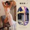 Night Tingxiang - Conjunto de ropa interior sexy para mujer, mono de encaje con perspectiva de malla y falda tentadora, 8169