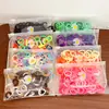 100 Piezas Gomas para el Cabello de Margarita Sencillas Empaquetadas en Bolsa Bandas de Goma de Nylon Coloridas Anillos de Toalla Accesorios de Cabello de Moda Cuerdas para el Cabello Lote