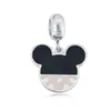 Accesorios Populares Creativos Europeos y Americanos Oso Mickey Gota de Aceite Colgante Pequeño Accesorios Pulsera Collar Acero Inoxidable colgante diy