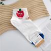 Meias de Algodão de Cano Curto para Mulheres Frutas Primavera Novas Coreanas Kikiya Estilo Japonês Simples Estilo Preppy Casual Meias de Moda para Mulheres