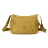 Bolso Cruzado para Mujer Estilo Simple de Tela Oxford Gran Capacidad Bolso de Hombro de Nylon Multicapa Bolso Casual para el Trabajo Ligero