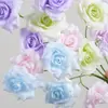 Nueva flor artificial de rosa de diamante de 3 cabezas para bodas, flor de seda para decoración de sala de estar, arreglo floral decorativo, flor artificial para decoración de bodas