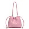 Bolso de mujer tejido de comercio exterior nuevo, bolso de hombro y bandolera para el trabajo, bolso de alta gama tipo 'bolsa de dumpling', bolso de mano tipo bolsa de la suerte con cordón