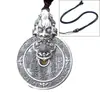 Colar Pixiu Moderno com Design de Espírito da Montanha, Estilo Tendência Chinesa, Unissex Personalidade Retro Bagua Pingente Giratório Acessório Colar