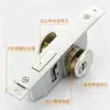 Cerradura de puerta Dejikeng, aleación de aluminio marco de vidrio puerta pesada cerradura de piso con gancho, llave cruz, cilindro de cerradura 84, varias especificaciones