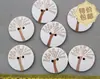 Atacado botão branco árvore da vida dois olhos feito à mão DIY acessórios de vestuário material acessórios 3cm fivela de madeira