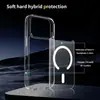 Funda magnética de alta gama para teléfono para Apple 18 Pro Max, iPhone 17, transparente y resistente a caídas para los modelos 16/15/14/13