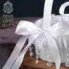 Boda Estilo Occidental Boda Lazo de Gama Alta Flor-esparciendo Niña de las Flores de Gama Alta Colgante Novia Fantasía Elegante Cesta de Flores Blanca Pura