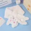 Bufanda Infantil para Otoño e Invierno, Cálida y Cortavientos, Calentador de Cuello de Piel Sintética de Conejo, Estilo Lindo de Dibujos Animados, Polaina Gruesa de Felpa para Estudiantes, Niñas