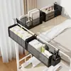 Cesta Pendurada ao Lado da Cama do Dormitório Essenciais para Estudantes Universitários Cama Superior Itens Essenciais Livros Fones de Ouvido Lanches Prateleira de Armazenamento com Painel Perfurado