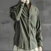 Camisas de Manga Larga de Color Sólido para Hombre para Primavera y Otoño, Camisas Casuales Delgadas para Jóvenes, Camisas Holgadas de Algodón y Lino para Verano, Chaquetas para Hombre