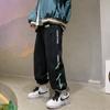 Pantalones de tobillo con lazo de calle alta verano delgados frescos pantalones deportivos modernos pantalones de barrido ropa de trabajo guapo secado rápido casual para hombre