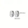 Brincos de argola banhados a ouro 18K Europa e Estados Unidos alta qualidade brincos ins brincos redondos largos minimalistas brinco liso brincos