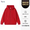 Sudadera con capucha con estampado de logo personalizado, Nuevo estilo Otoño e Invierno 2025, Cárdigan grueso con cremallera para grupo, Chaqueta de trabajo de manga larga