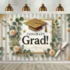 Banner da Amazon para Temporada de Formatura Transfronteiriça Fundo de Parede com Tema Festa de Cerimônia de Formatura Decoração de Festa Personalização