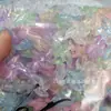 Nuevo Molinillo Luminoso de Polvo Dorado Transparente Ab Cuentas de Colores Cadena para Teléfono Móvil Colgante Joyería de Cuentas Material al por Mayor