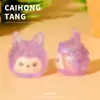 Resina de desenho animado tridimensional cor transparente ovelha KIKI resina DIY acessórios criativos acessórios para presilha de cabelo enfeites de carro atacado