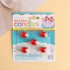 Estilo Ins Desenho Animado Decoração de Bolo de Aniversário Vela Flor Chapéu de Festa Urso Rosto Sorridente Coração Velas de Aniversário para Crianças